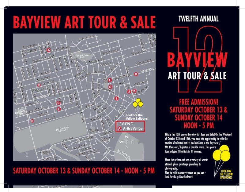 Bayview Art Tour 2012 map